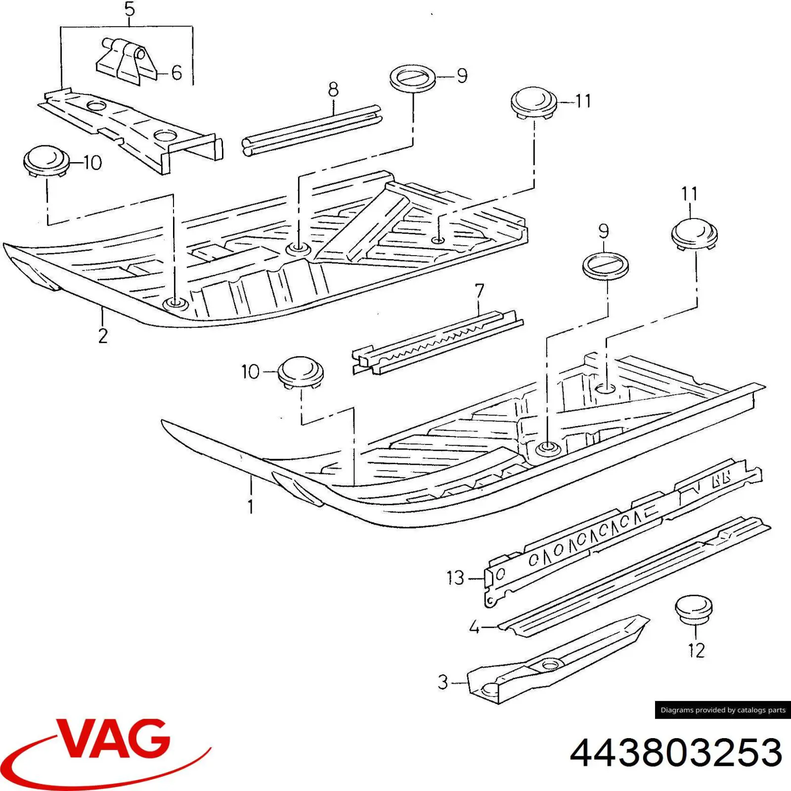  VAG 443803253 цена, от 538.86 USD