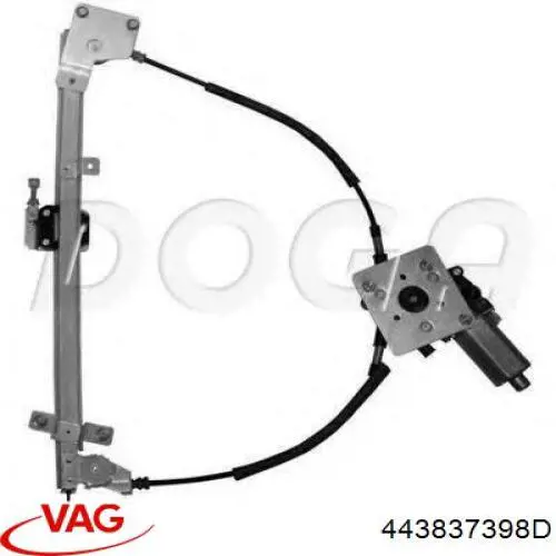 Стеклоподъемник передней правой двери VAG 443837398D цена, от 61.49 USD
