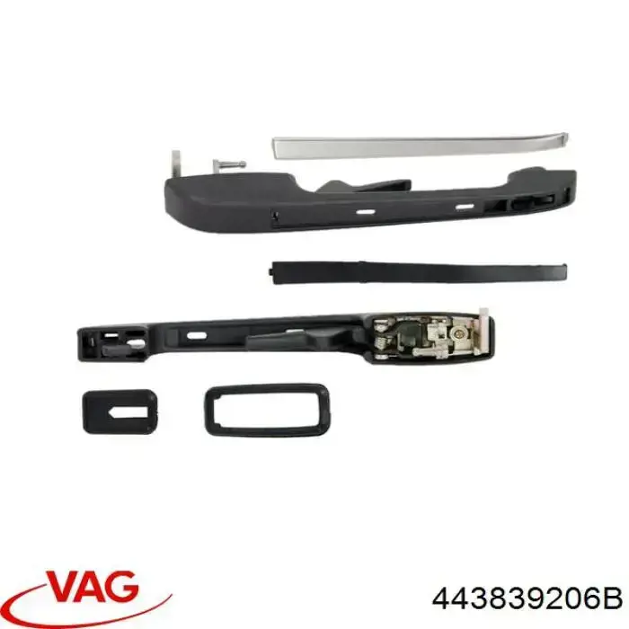 443839206B VAG Ручка двери задней наружная правая