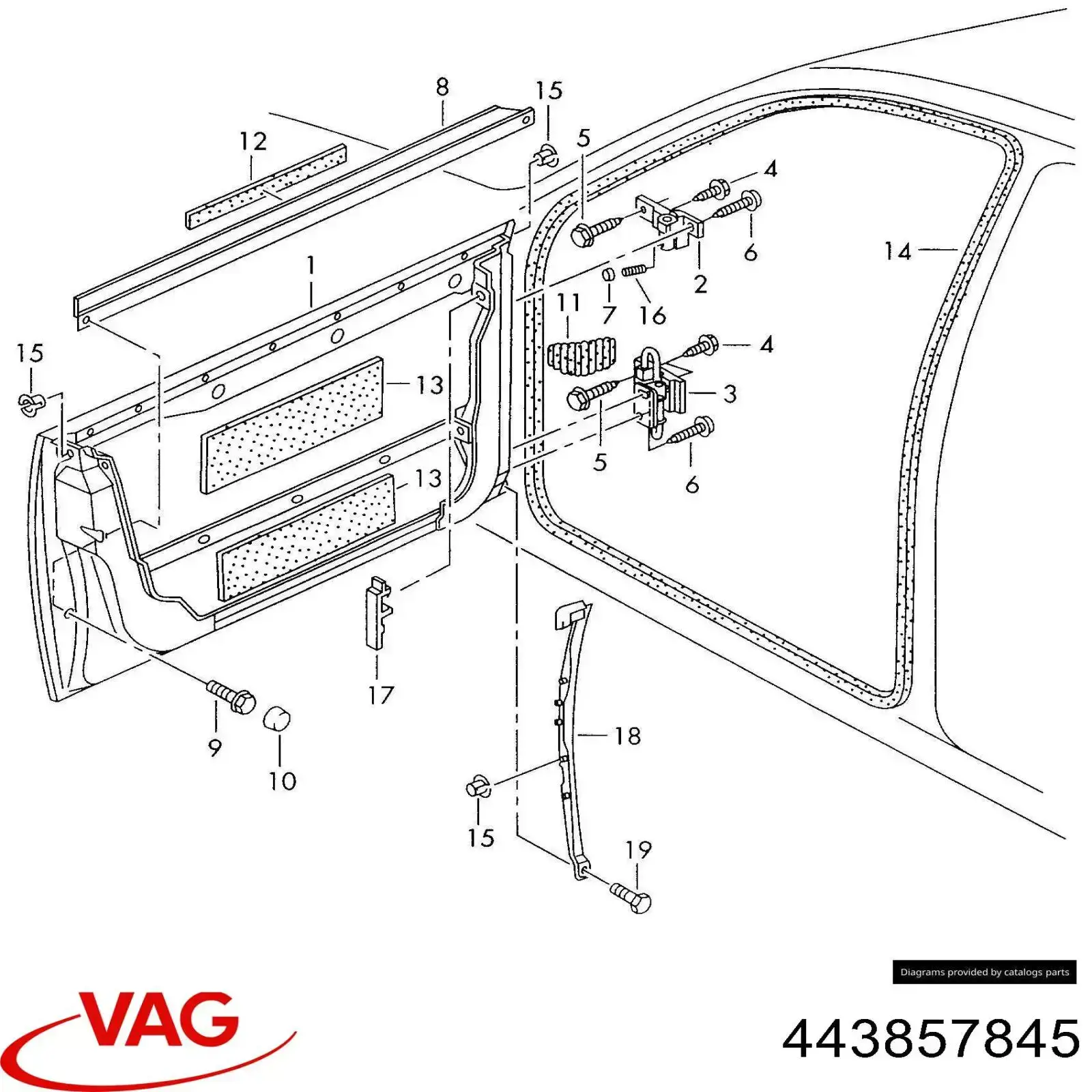  VAG 443857845 цена, от 1.90 USD