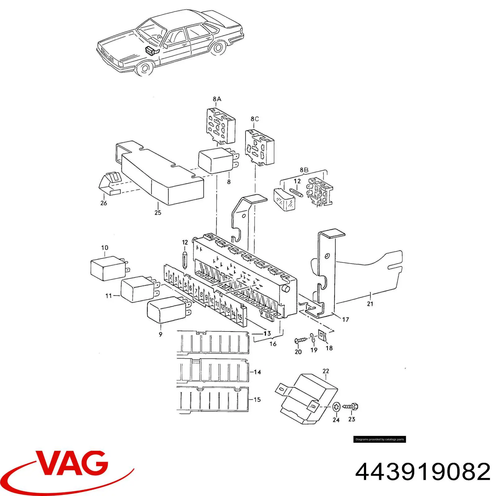  VAG 443919082 цена, от 48.82 USD