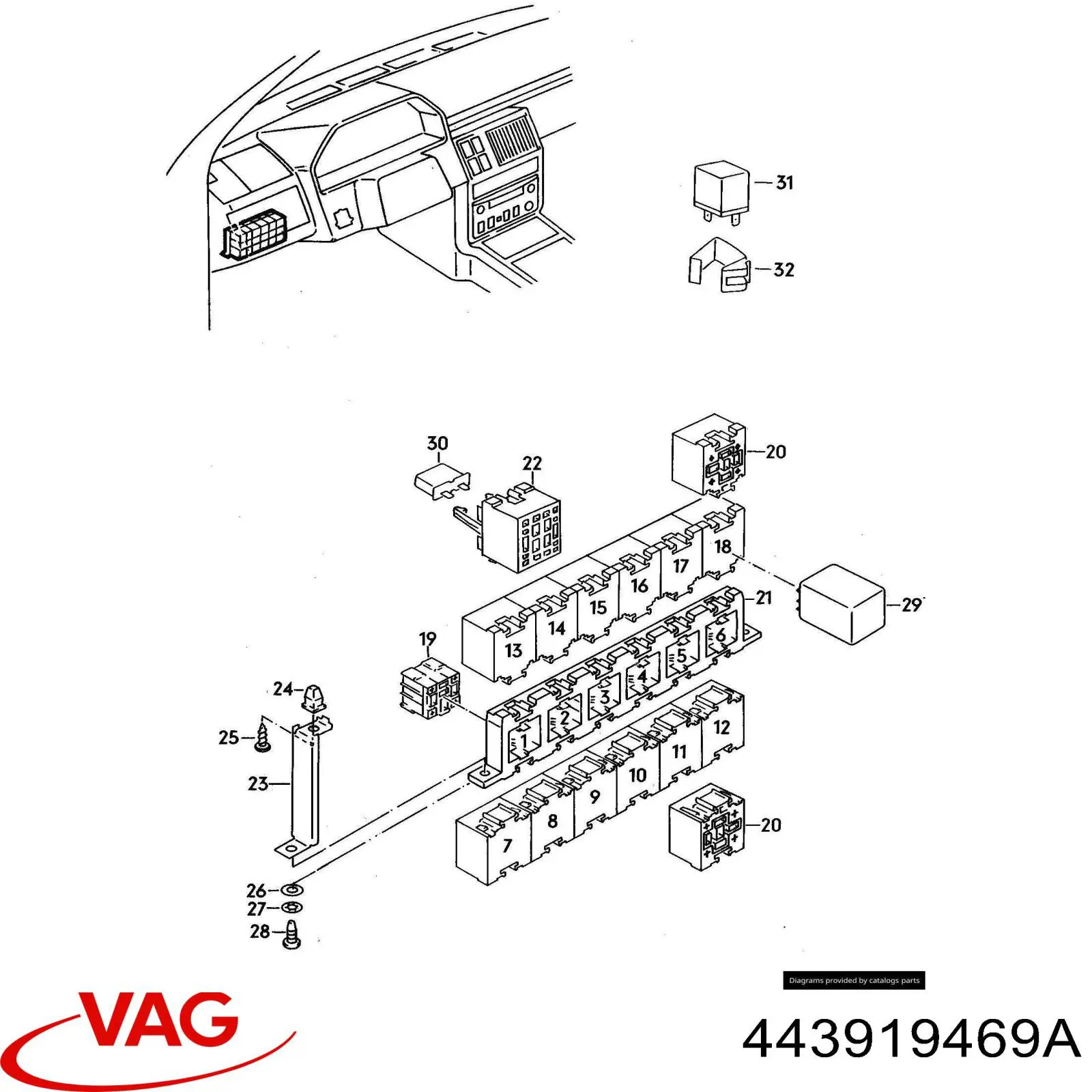 Купить 443919469A VAG 