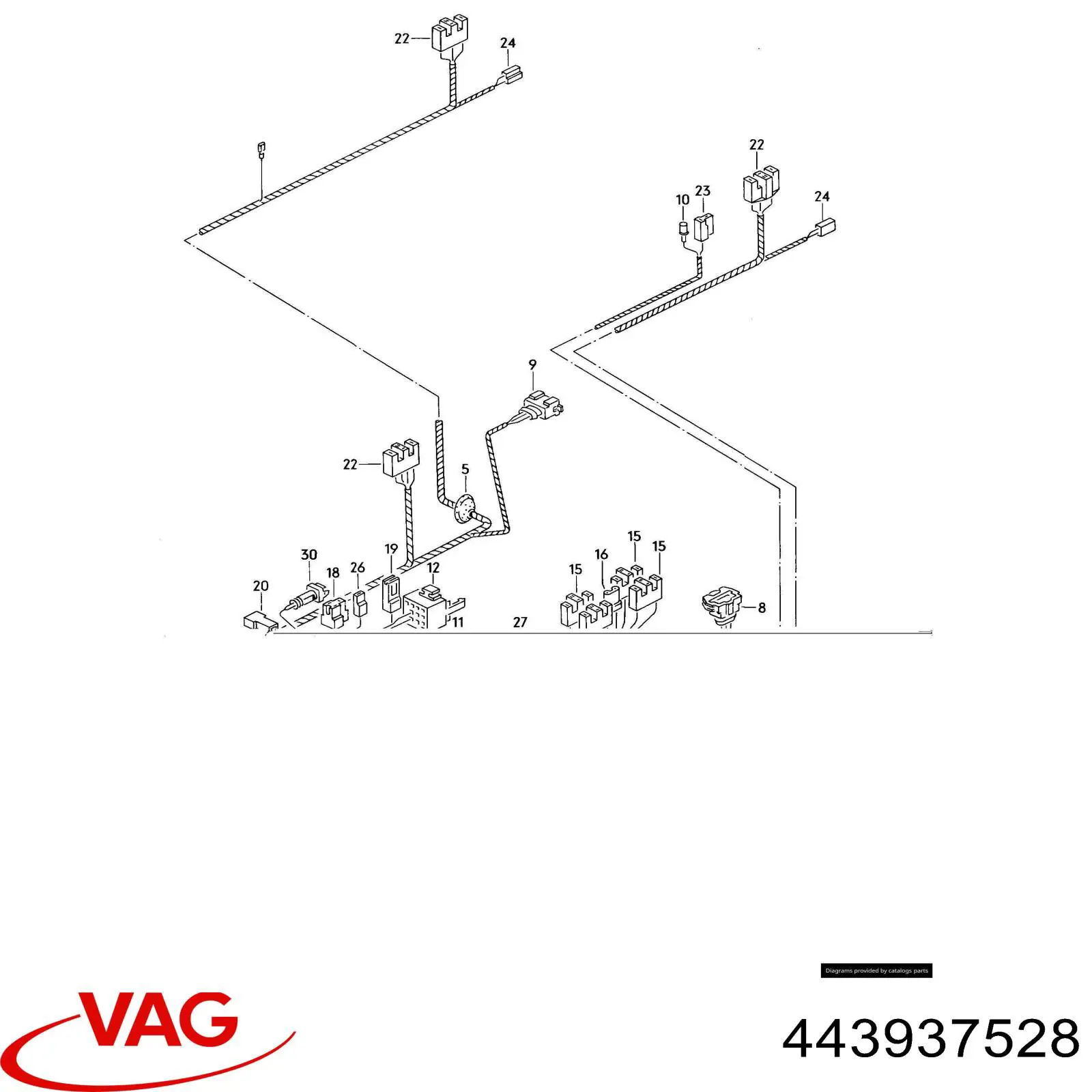 Коробка предохранителей VAG 443937528 цена, от 3.80 USD