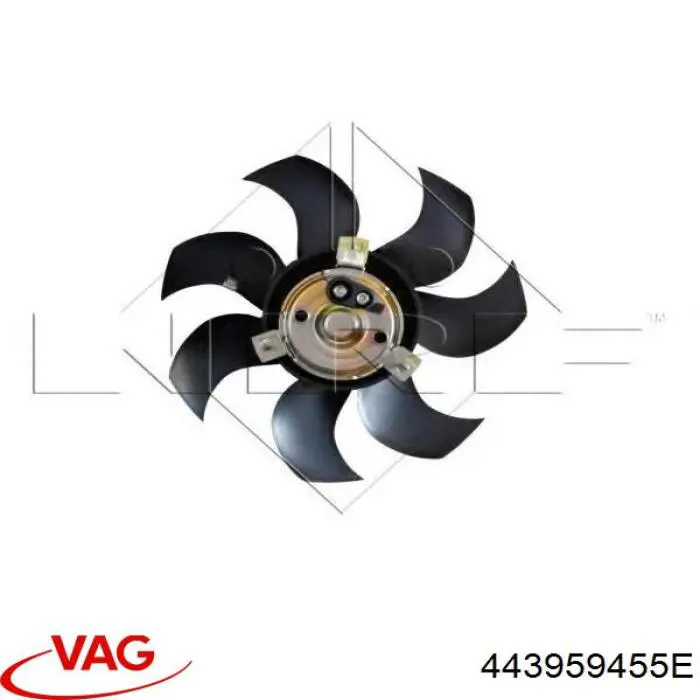 Электровентилятор охлаждения в сборе VAG 443959455E цена, от 67.12 USD