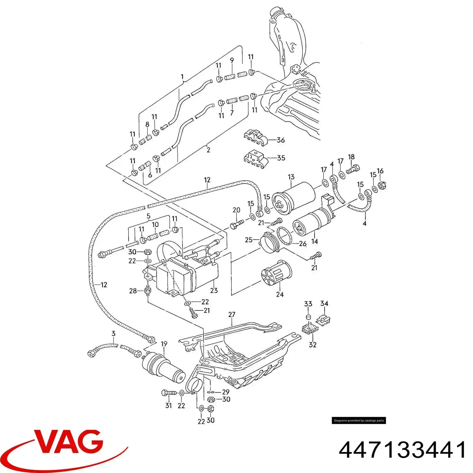  VAG 447133441 цена, от 351.52 USD
