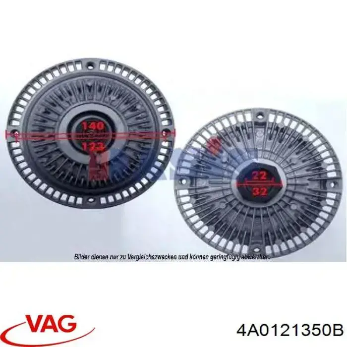 Вискозная муфта VAG 4A0121350B цена, от 41.56 USD