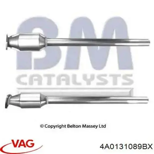 Купить 4A0131089BX VAG Преобразователь отработавших газов