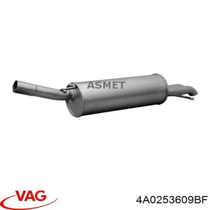 4A0253609BF VAG Выхлопная труба