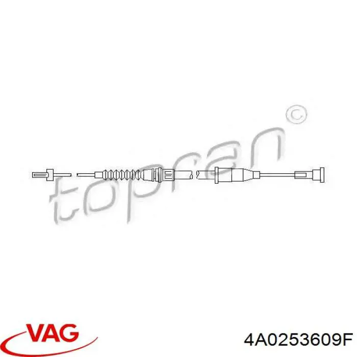 Глушитель задний 4A0253609F VAG