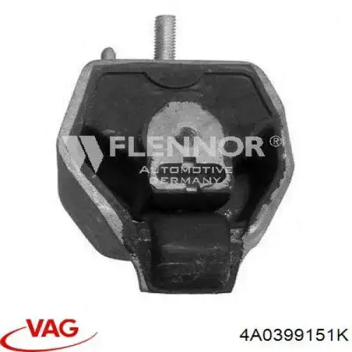 Подушка коробки передач 4A0399151K VAG