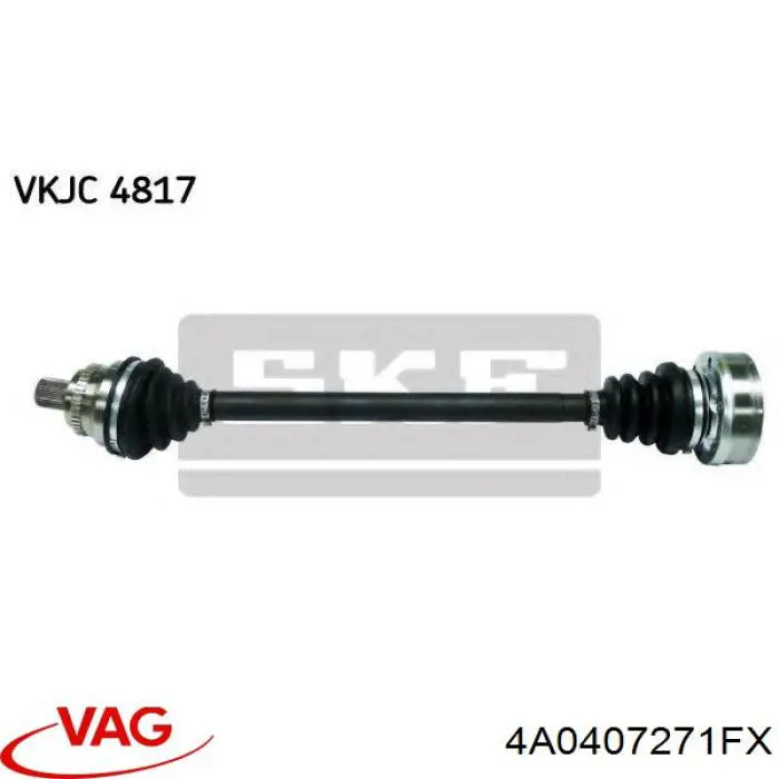 Левая полуось 4A0407271FX VAG