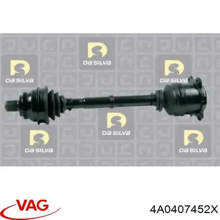 4A0407452X VAG Полуось передняя, правая