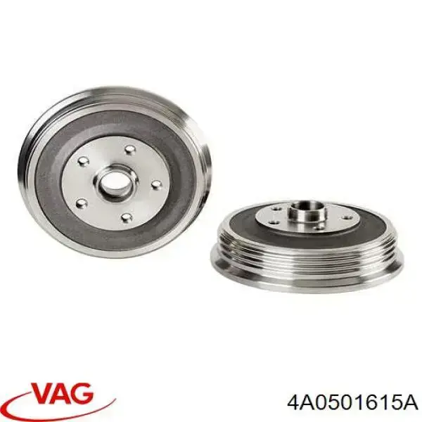 Барабан тормозной задний VAG 4A0501615A цена, от 89.96 USD