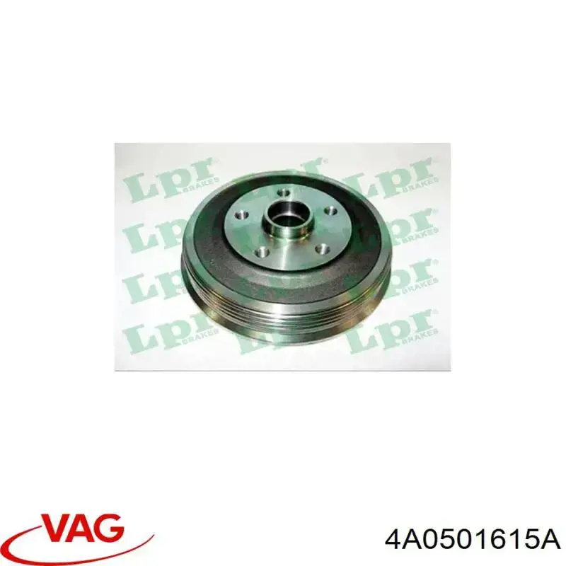 Купить 4A0501615A VAG Тормозной барабан