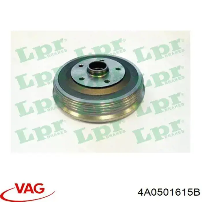 Барабан тормозной задний VAG 4A0501615B цена, от 89.96 USD