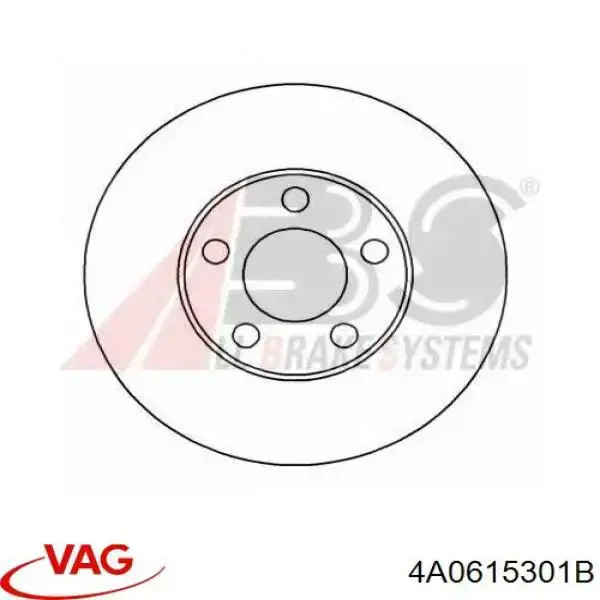 Передние тормозные диски 4A0615301B VAG