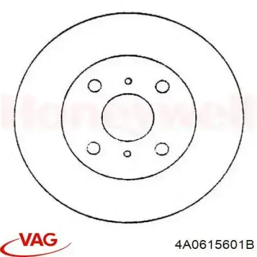 Тормоз дисковый передний VAG 4A0615601B цена, от 38.50 USD