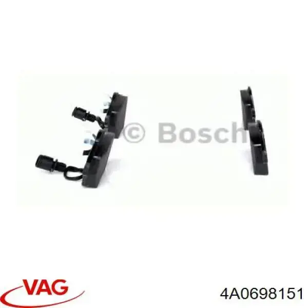 Передние тормозные колодки 4A0698151 VAG