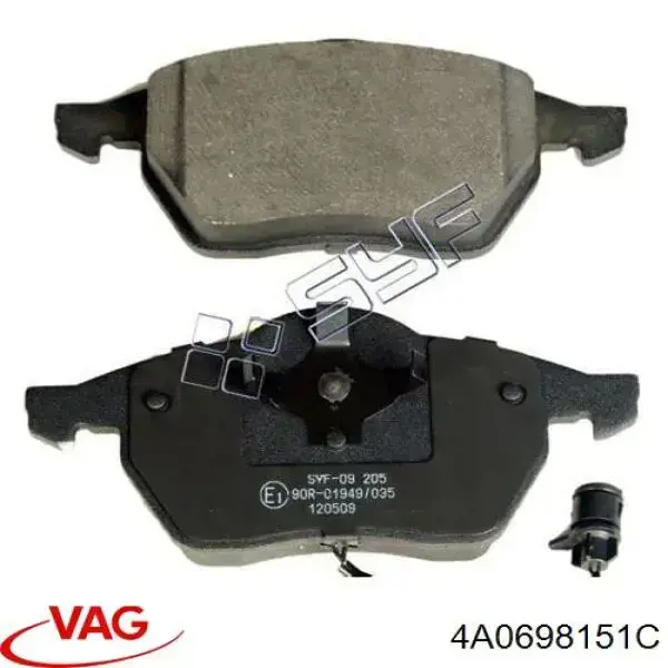 Колодки VAG 4A0698151C цена, от 24.92 USD