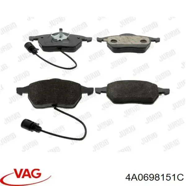 Тормозные колодки VAG 4A0698151C
