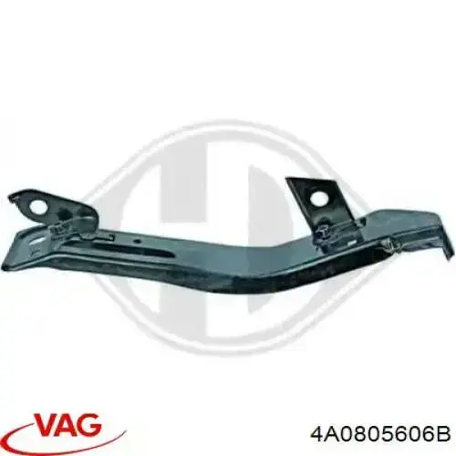Купить 4A0805606B VAG Кронштейн (адаптер) крепления фары передней правой