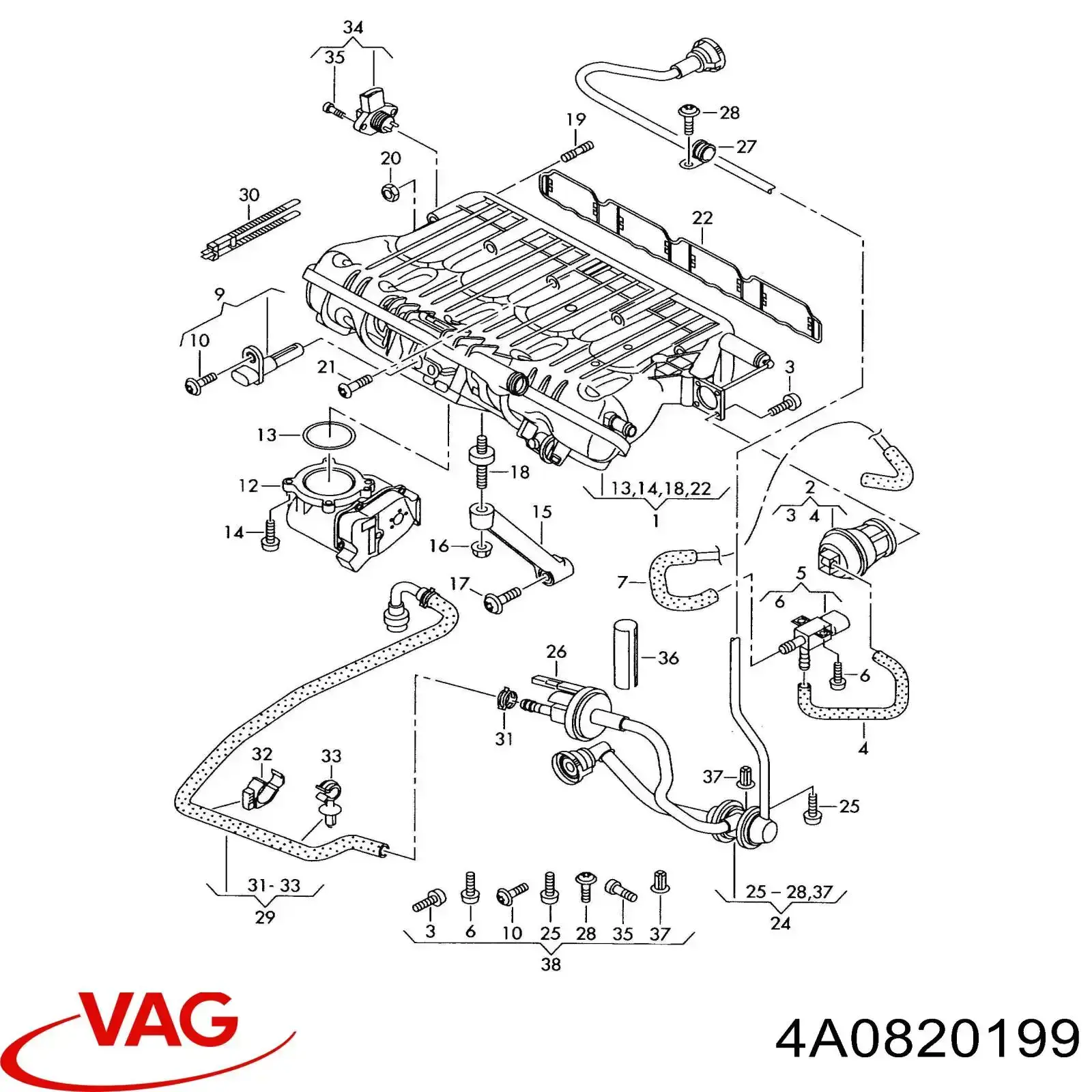 4A0820199 VAG 