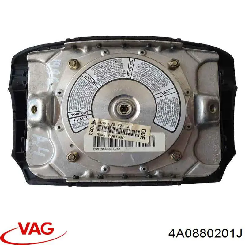 4A0880201J VAG подушка безопасности (airbag водительская)
