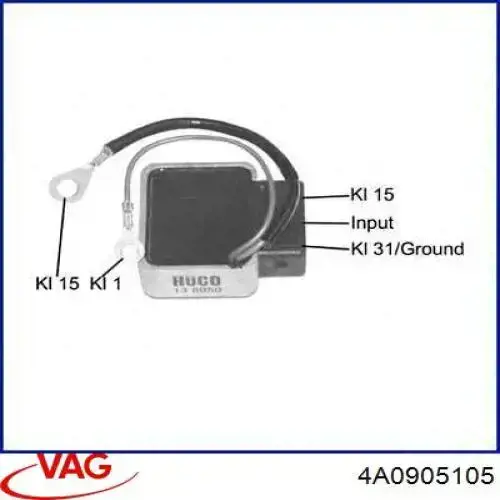4A0905105 VAG модуль зажигания (коммутатор)