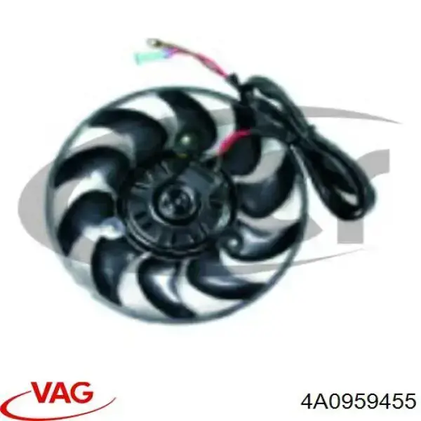 4A0959455 VAG электровентилятор охлаждения в сборе (мотор+крыльчатка)