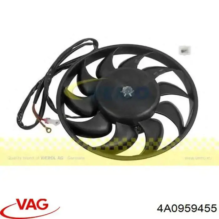 Купить 4A0959455 VAG Электровентилятор охлаждения в сборе (мотор+крыльчатка)