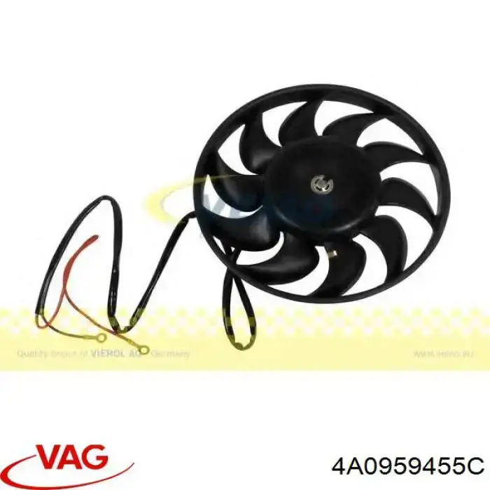 Вентилятор системы охлаждения правый VAG 4A0959455C