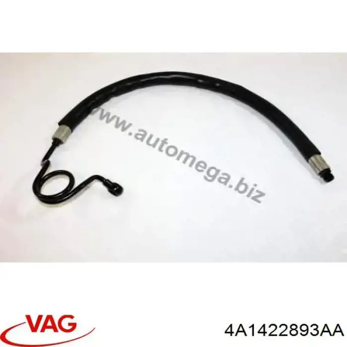 Патрубок высокого давления гидроусилителя VAG 4A1422893AA цена, от 52.97 USD