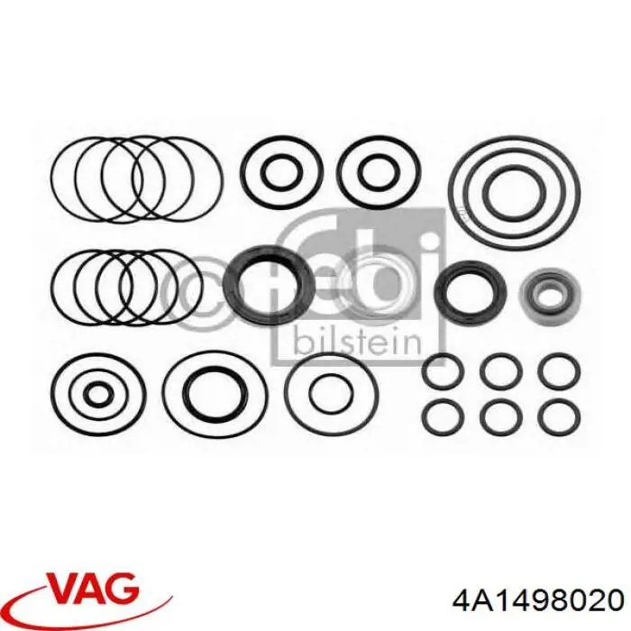 Ремкомплект рулевой рейки (механизма), (ком-кт уплотнений) VAG 4A1498020