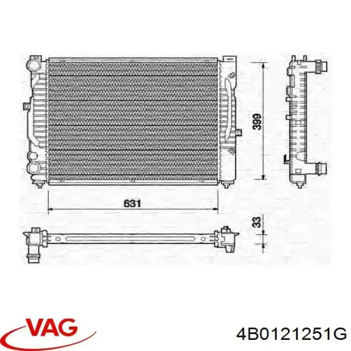 4B0121251G VAG радиатор
