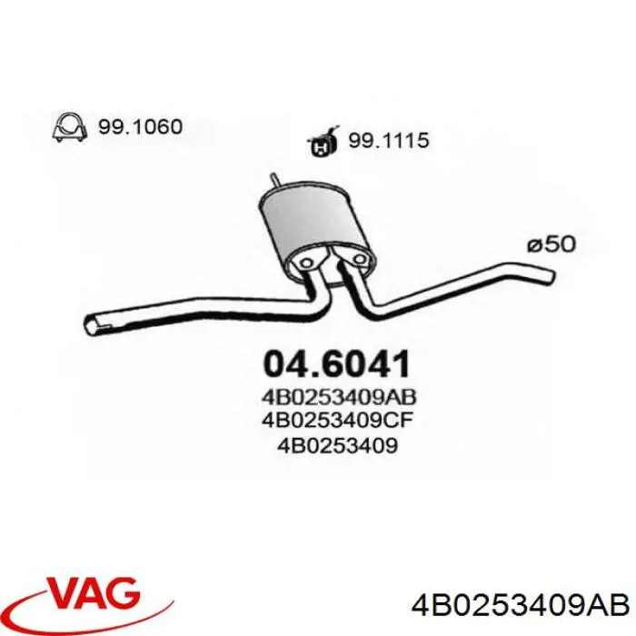  4B0253409AB VAG