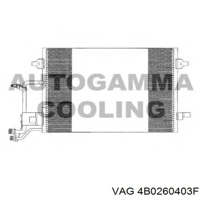 Конденсатор кондиционера VAG 4B0260403F цена, от 78.33 USD