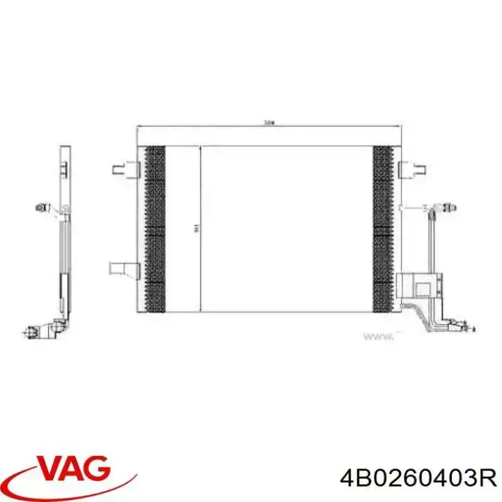 Купить 4B0260403R VAG Радиатор системы охлаждения кондиционера