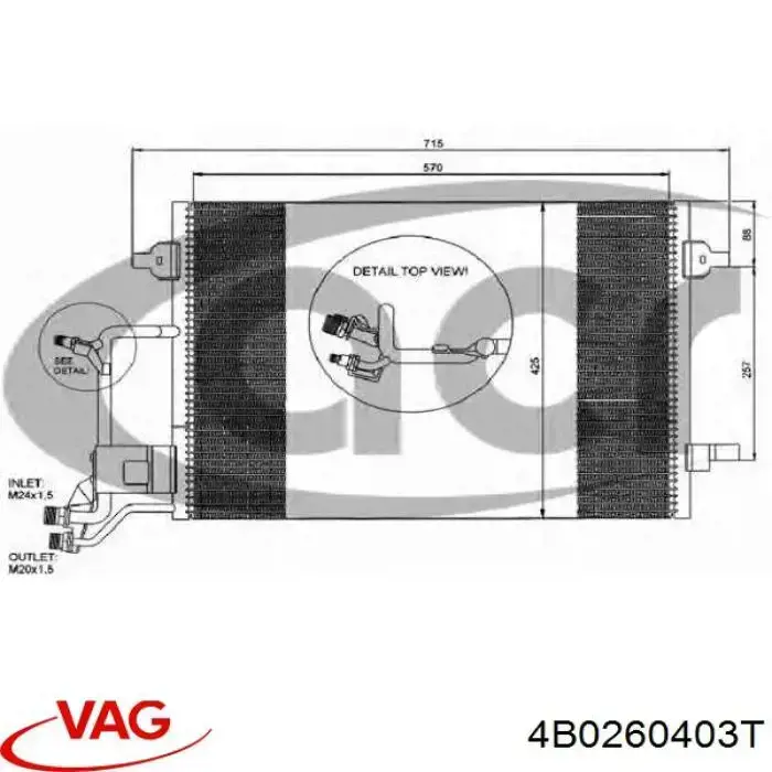 4B0260403T VAG Конденсатор