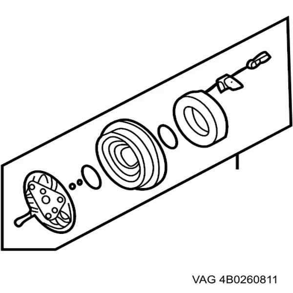Купить 4B0260811 VAG Муфта компрессора кондиционера