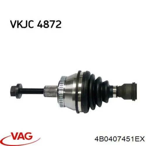 Левая полуось 4B0407451EX VAG