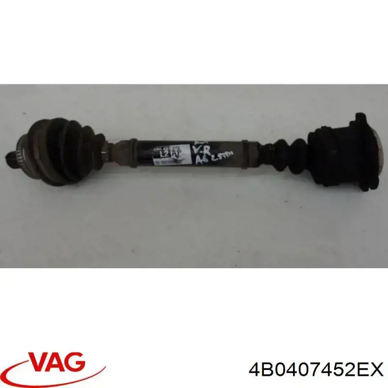 4B0407452EX VAG Полуось передняя, правая