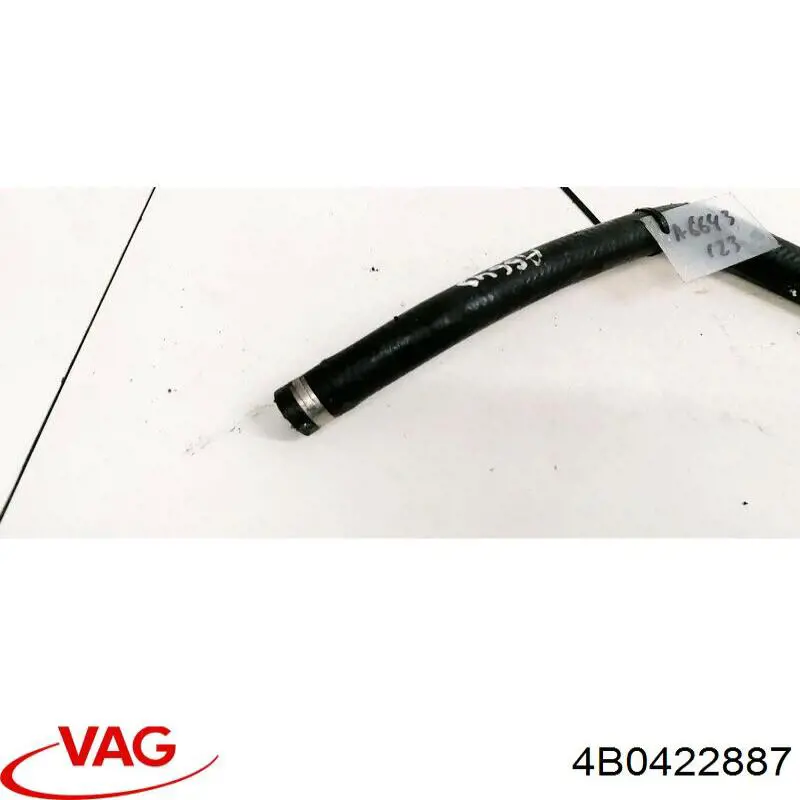 Шланг ГУР низкого давления, от бачка к насосу VAG 4B0422887 цена, от 5.87 USD