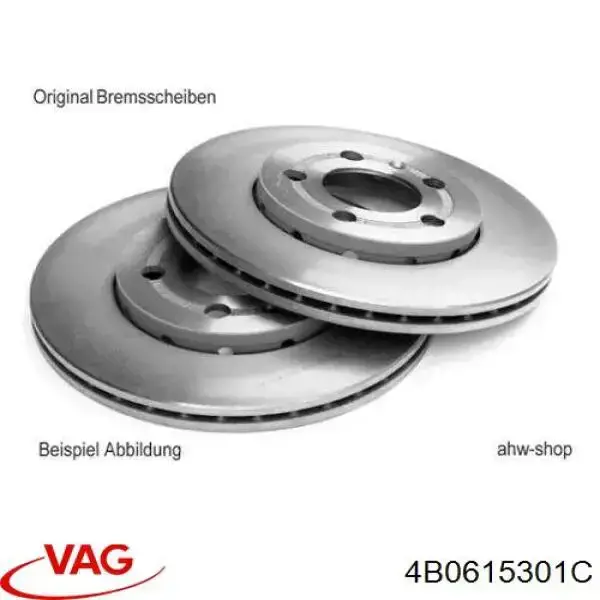 4B0615301C VAG диск тормозной передний