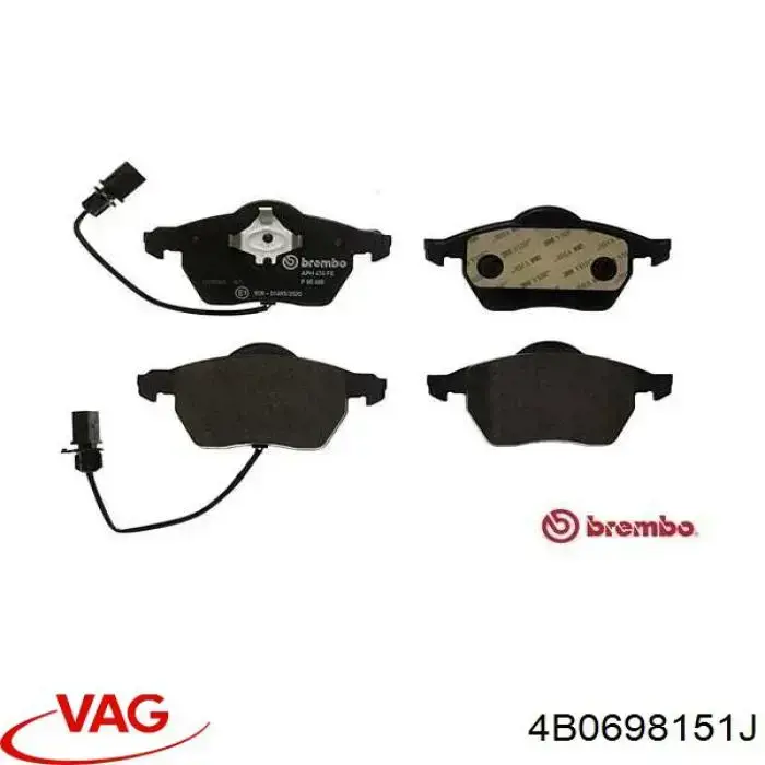 Колодки VAG 4B0698151J цена, от 53.79 USD