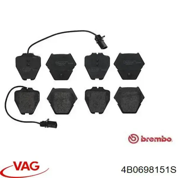 Тормозные колодки VAG 4B0698151S