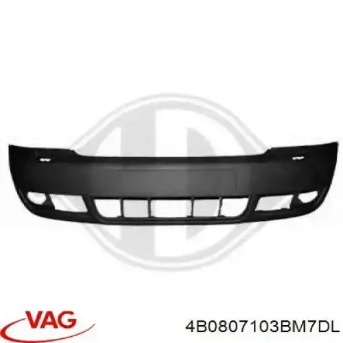 4B0807103BM7DL VAG Бампер передний в сборе
