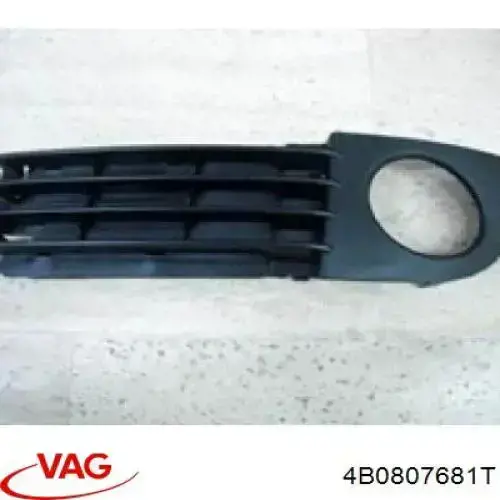 4B0807681T VAG заглушка (решетка противотуманных фар бампера переднего левая)