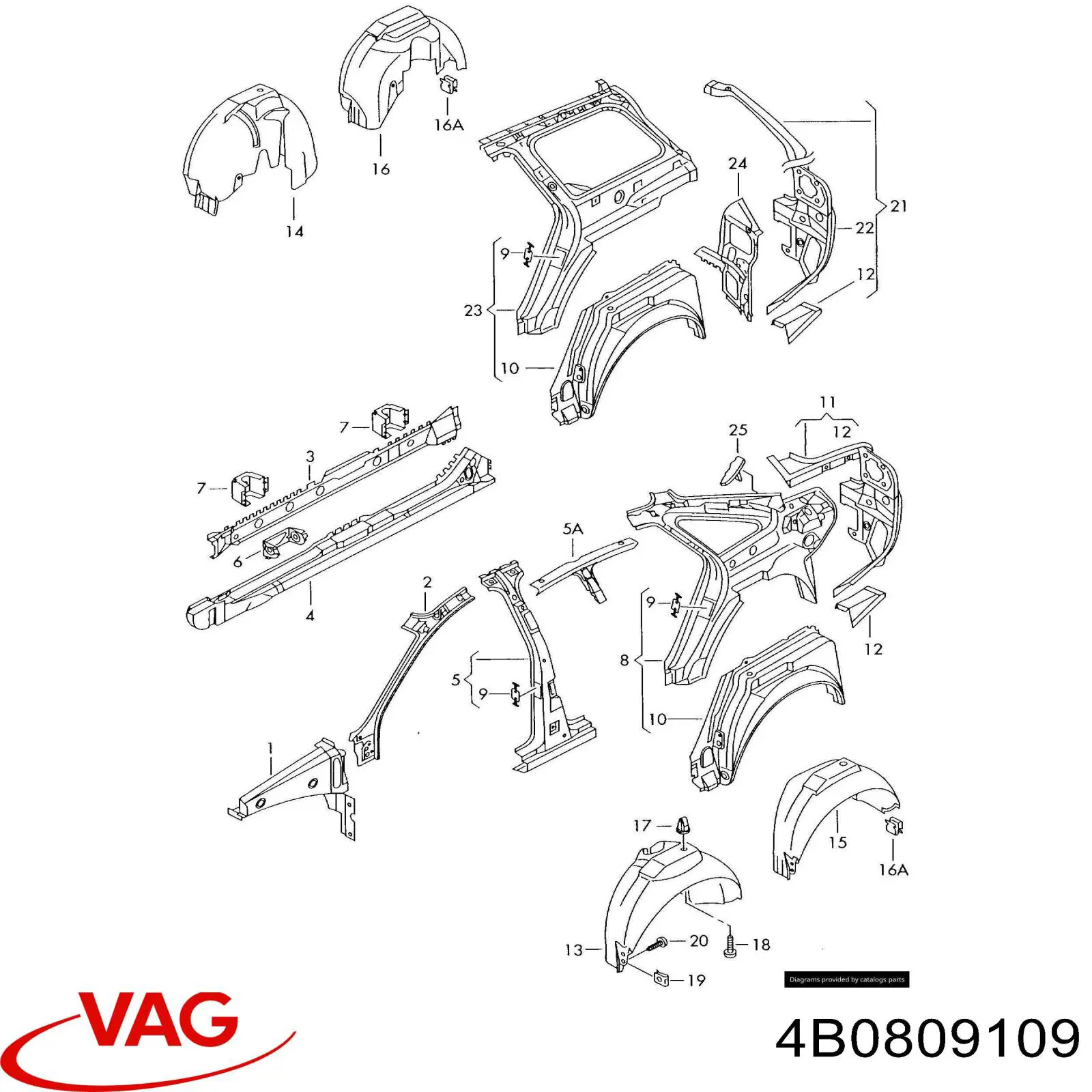 4B0809109 VAG 