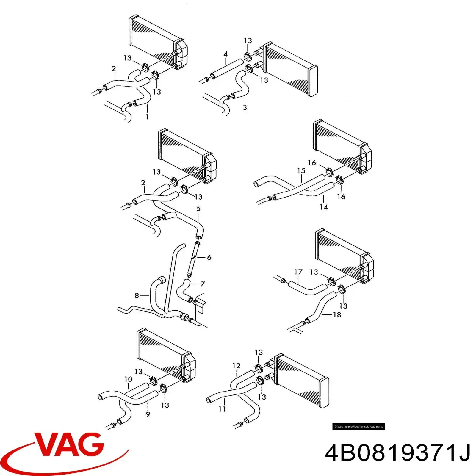 4B0819371J VAG шланг ож