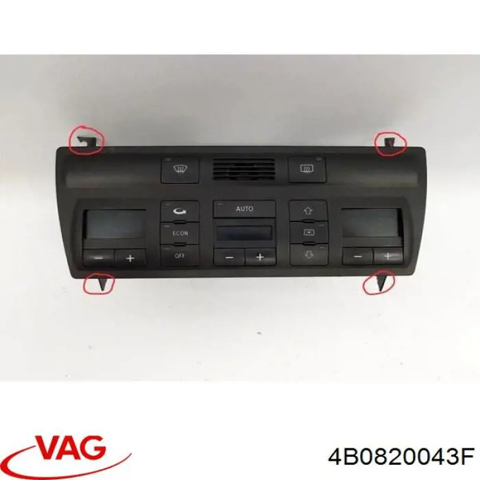 4B0820043F VAG блок управления режимами отопления/кондиционирования